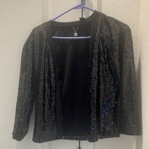 BKE Boutique cropped sequin jacket